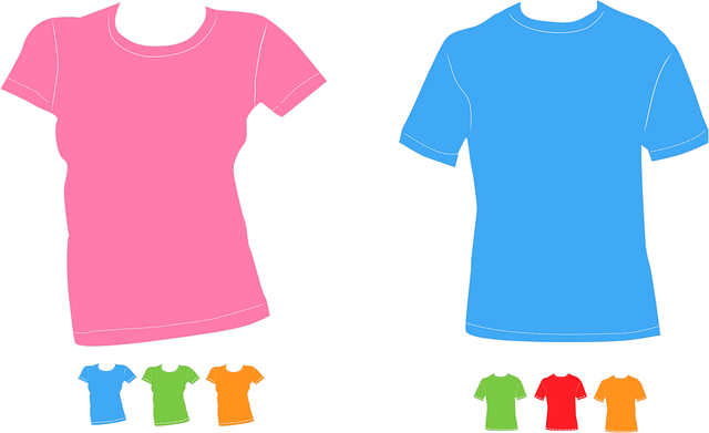 barevné triko